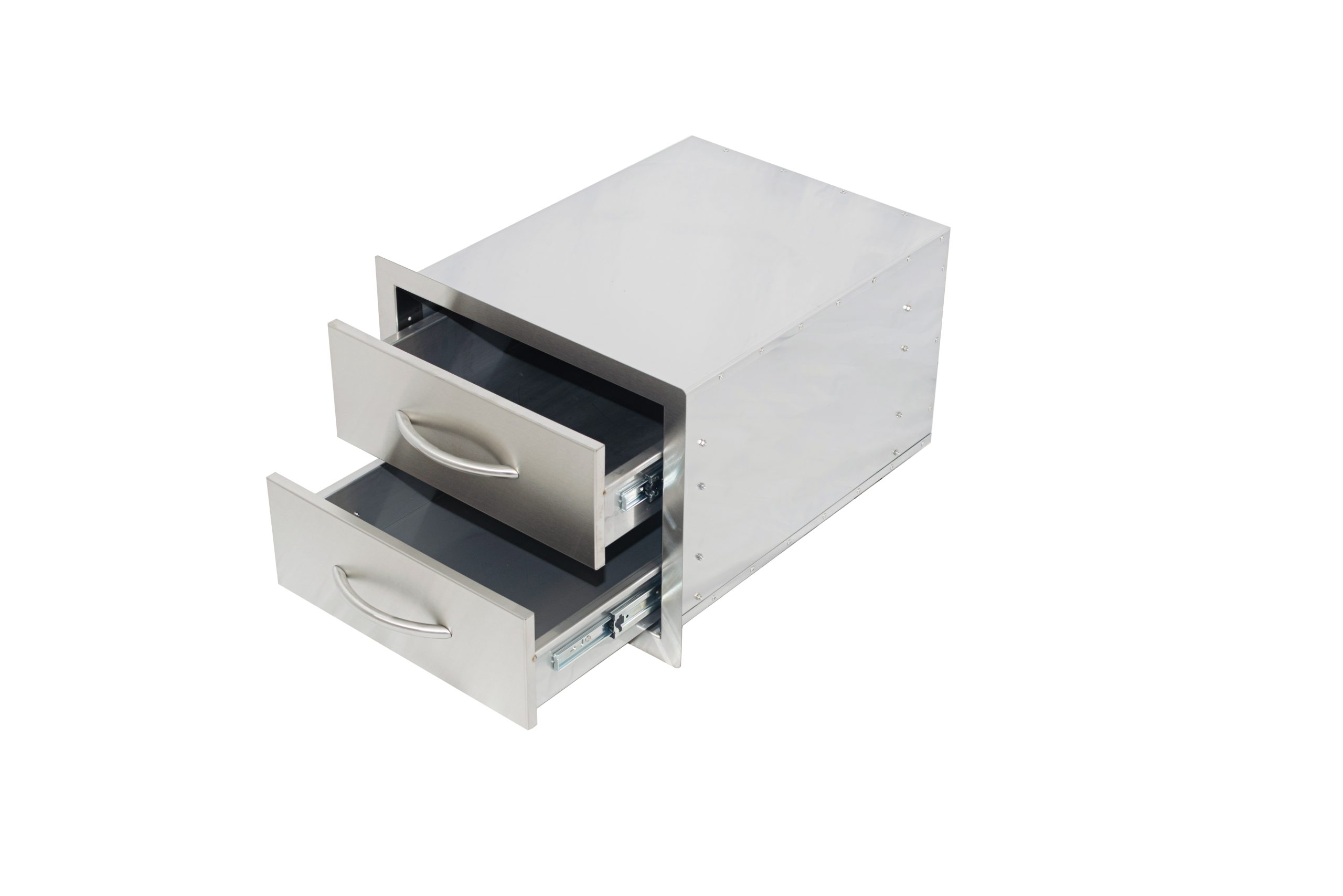 two drawer system for outdoor kitchens